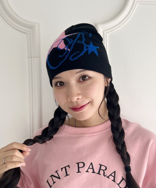 セール】スターモチーフニットキャップ（ニットキャップ/ビーニー