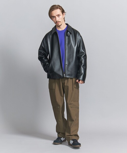 BEAUTY&YOUTH UNITED ARROWS(ビューティーアンドユースユナイテッドアローズ)の「NZ シープ レザー ブルゾン(ブルゾン・メンズ・ブラック・S/M/L/XL)」の3枚目の写真