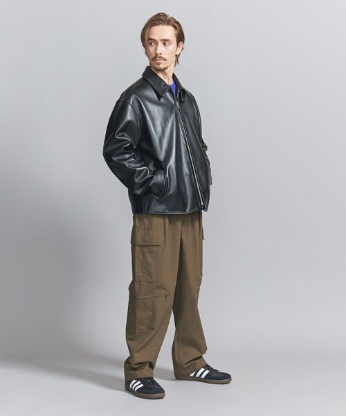 BEAUTY&YOUTH UNITED ARROWS(ビューティーアンドユースユナイテッドアローズ)の「NZ シープ レザー ブルゾン(ブルゾン・メンズ・ブラック・S/M/L/XL)」の6枚目の写真