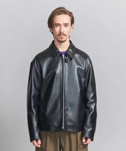 BEAUTY&YOUTH UNITED ARROWS(ビューティーアンドユースユナイテッドアローズ)の「NZ シープ レザー ブルゾン(ブルゾン・メンズ・ブラック・S/M/L/XL)」の8枚目の写真
