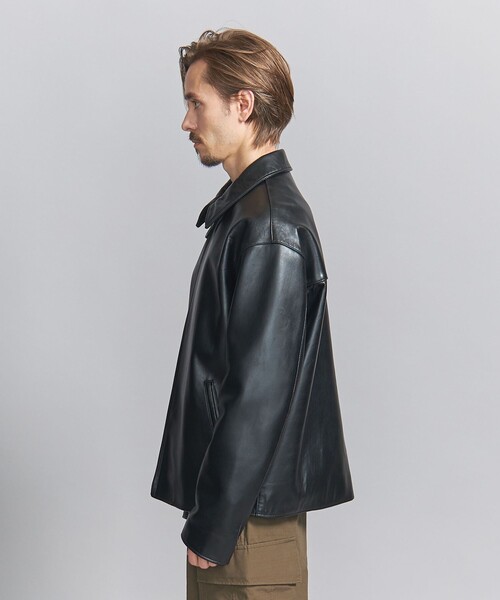 BEAUTY&YOUTH UNITED ARROWS(ビューティーアンドユースユナイテッドアローズ)の「NZ シープ レザー ブルゾン(ブルゾン・メンズ・ブラック・S/M/L/XL)」の9枚目の写真
