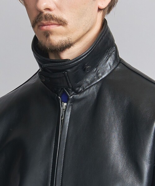 BEAUTY&YOUTH UNITED ARROWS(ビューティーアンドユースユナイテッドアローズ)の「NZ シープ レザー ブルゾン(ブルゾン・メンズ・ブラック・S/M/L/XL)」の11枚目の写真