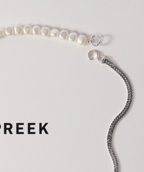 Preek（プリーク）の「【PREEK / プリーク】SNAKE CHAIN HALF NECLACE（ネックレス）（ネックレス・メンズ・シルバー・FREE）」の3枚目の写真