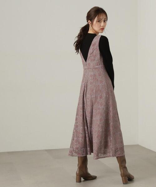 PROPORTION BODY DRESSING(プロポーションボディドレッシング)の「ビットベルトレースジャンスカ / 1214240903(ワンピース・レディース・ダークグレー/ブラウン・SMALL/MEDIUM)」の15枚目の写真