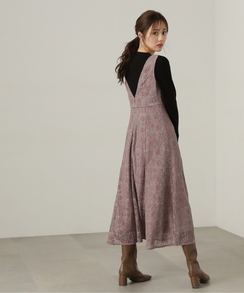 PROPORTION BODY DRESSING(プロポーションボディドレッシング)の「ビットベルトレースジャンスカ / 1214240903(ワンピース・レディース・ダークグレー/ブラウン・SMALL/MEDIUM)」の22枚目の写真