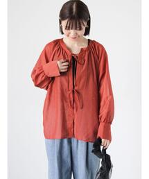 Lugnoncure | 前後2WAYシアーリボンブラウス(シャツ/ブラウス)