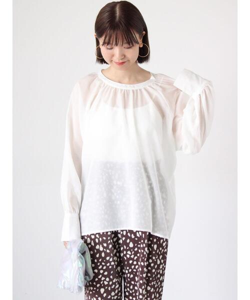セール】前後2WAYシアーリボンブラウス（シャツ/ブラウス