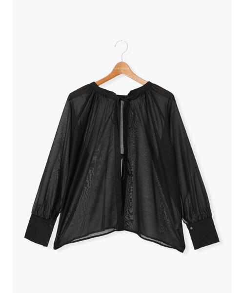 Lugnoncure（ルノンキュール）の「前後2WAYシアーリボンブラウス（シャツ/ブラウス・レディース・オフホワイト/オレンジ/ブラック・F）」の20枚目の写真