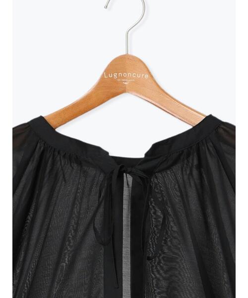 Lugnoncure（ルノンキュール）の「前後2WAYシアーリボンブラウス（シャツ/ブラウス・レディース・オフホワイト/オレンジ/ブラック・F）」の19枚目の写真