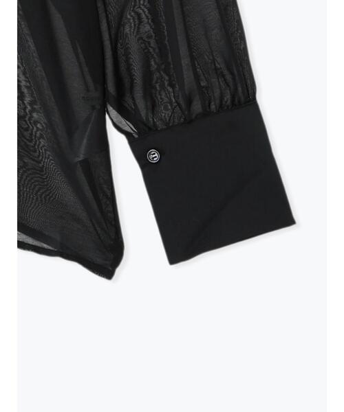 Lugnoncure（ルノンキュール）の「前後2WAYシアーリボンブラウス（シャツ/ブラウス・レディース・オフホワイト/オレンジ/ブラック・F）」の18枚目の写真