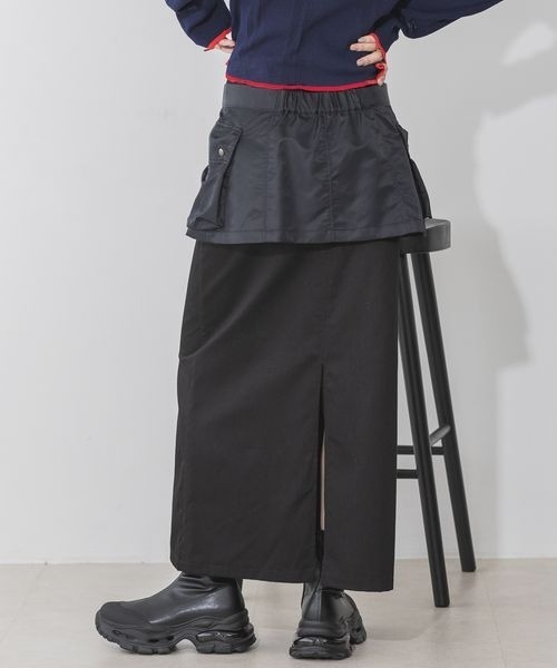 セール】ポケットベルトナロースカート/145727（スカート）｜JEANASIS