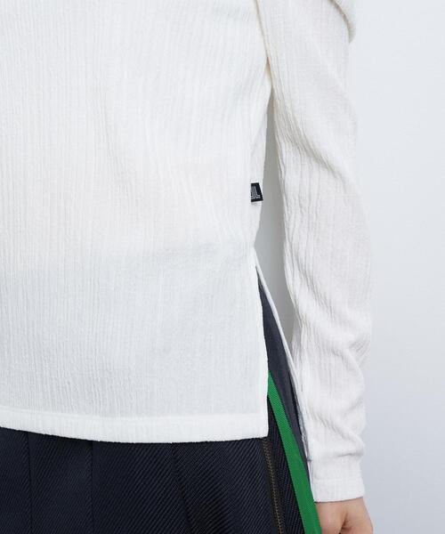 LANVIN en Bleu（ランバンオンブルー）の「ジャガードタックスリーブトップス（Tシャツ/カットソー・レディース・オフホワイト/チャコールグレー/イエロー/ネイビー・38）」の10枚目の写真