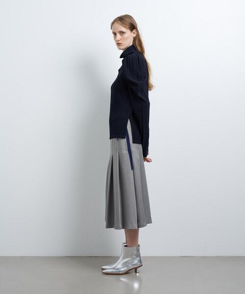 LANVIN en Bleu（ランバンオンブルー）の「ジャガードタックスリーブトップス（Tシャツ/カットソー・レディース・オフホワイト/チャコールグレー/イエロー/ネイビー・38）」の12枚目の写真