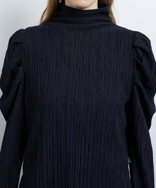 LANVIN en Bleu（ランバンオンブルー）の「ジャガードタックスリーブトップス（Tシャツ/カットソー・レディース・オフホワイト/チャコールグレー/イエロー/ネイビー・38）」の16枚目の写真