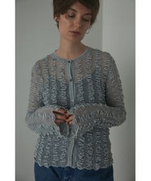 BLACK BY MOUSSY | crumply stripe cardigan(クランプリーストライプカーディガン)(カーディガン/ボレロ)