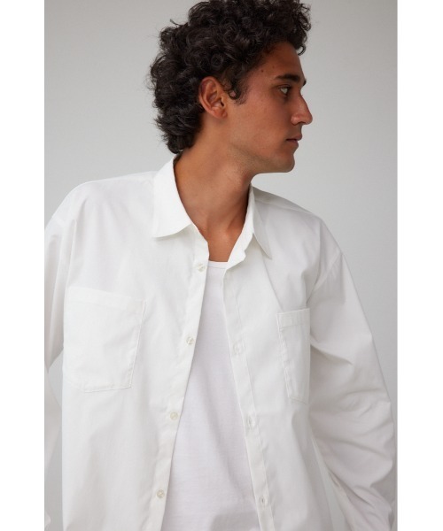 AZUL by moussy（アズールバイマウジー）の「ダブルポケットベーシックシャツ（シャツ/ブラウス・メンズ・ブラック/カーキ/ホワイト・FREE）」の8枚目の写真