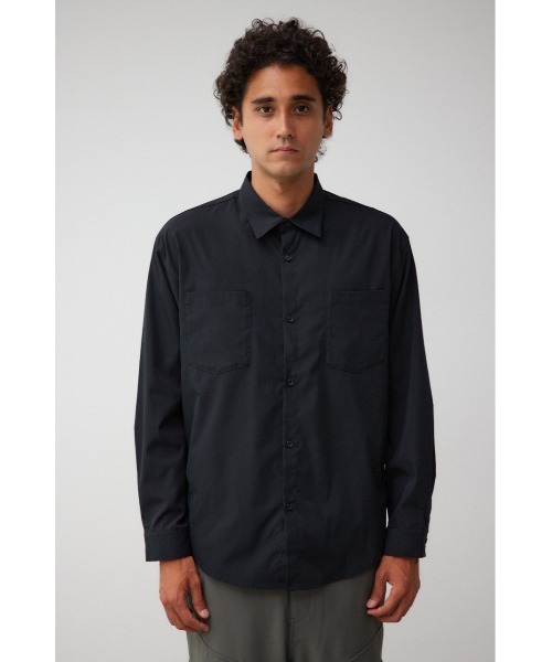 AZUL by moussy（アズールバイマウジー）の「ダブルポケットベーシックシャツ（シャツ/ブラウス・メンズ・ブラック/カーキ/ホワイト・FREE）」の4枚目の写真