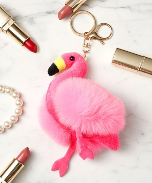 セール】フラミンゴファーチャーム flamingo ぬいぐるみ かわいい ゆめ