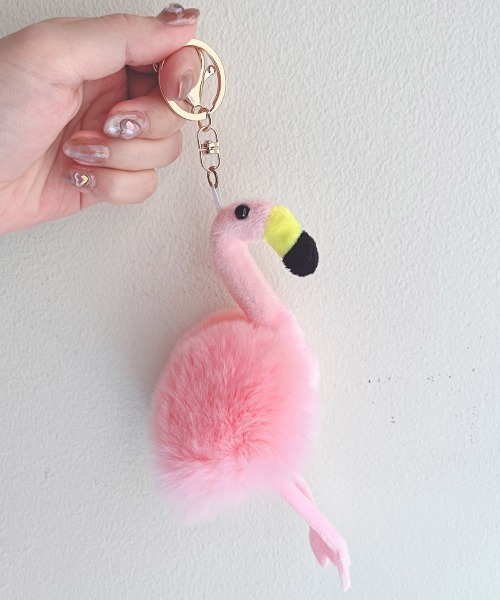 セール】フラミンゴファーチャーム flamingo ぬいぐるみ かわいい ゆめ