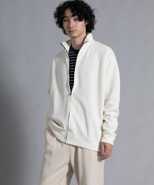aimoha(アイモハ)の「aimoha men Cozy Ridge Zip Cardigan(カーディガン/ボレロ・メンズ・ブラウン/ワインレッド/オフホワイト/ブラック・MEDIUM/LARGE/X-LARGE/XX-LARGE/XXX-LARGE)」の6枚目の写真