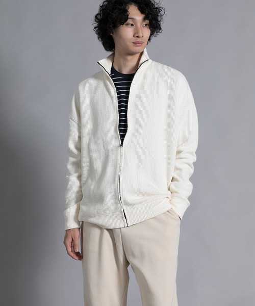 aimoha(アイモハ)の「aimoha men Cozy Ridge Zip Cardigan(カーディガン/ボレロ・メンズ・ブラウン/ワインレッド/オフホワイト/ブラック・MEDIUM/LARGE/X-LARGE/XX-LARGE/XXX-LARGE)」の7枚目の写真