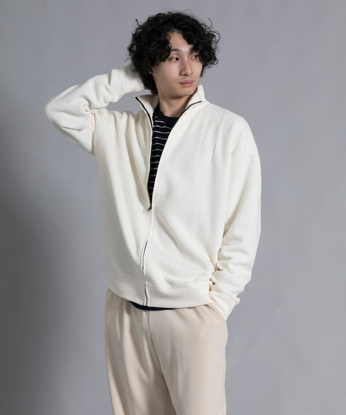 aimoha(アイモハ)の「aimoha men Cozy Ridge Zip Cardigan(カーディガン/ボレロ・メンズ・ブラウン/ワインレッド/オフホワイト/ブラック・MEDIUM/LARGE/X-LARGE/XX-LARGE/XXX-LARGE)」の8枚目の写真