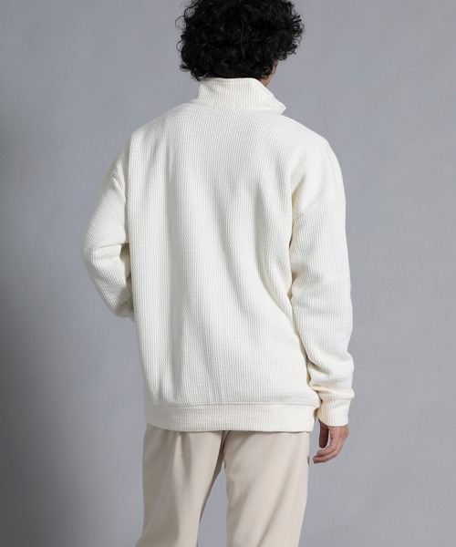 aimoha(アイモハ)の「aimoha men Cozy Ridge Zip Cardigan(カーディガン/ボレロ・メンズ・ブラウン/ワインレッド/オフホワイト/ブラック・MEDIUM/LARGE/X-LARGE/XX-LARGE/XXX-LARGE)」の9枚目の写真