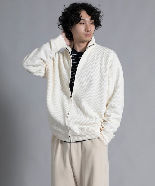 aimoha(アイモハ)の「aimoha men Cozy Ridge Zip Cardigan(カーディガン/ボレロ・メンズ・ブラウン/ワインレッド/オフホワイト/ブラック・MEDIUM/LARGE/X-LARGE/XX-LARGE/XXX-LARGE)」の10枚目の写真