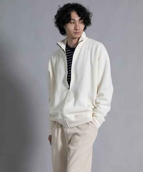 aimoha(アイモハ)の「aimoha men Cozy Ridge Zip Cardigan(カーディガン/ボレロ・メンズ・ブラウン/ワインレッド/オフホワイト/ブラック・MEDIUM/LARGE/X-LARGE/XX-LARGE/XXX-LARGE)」の12枚目の写真