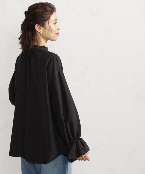 FOUND GOOD（ファウンドグッド）の「2WAYフリルブラウス/LS（シャツ/ブラウス・レディース・ホワイト系5/ベージュ/ブラック・S/M/L）」の10枚目の写真