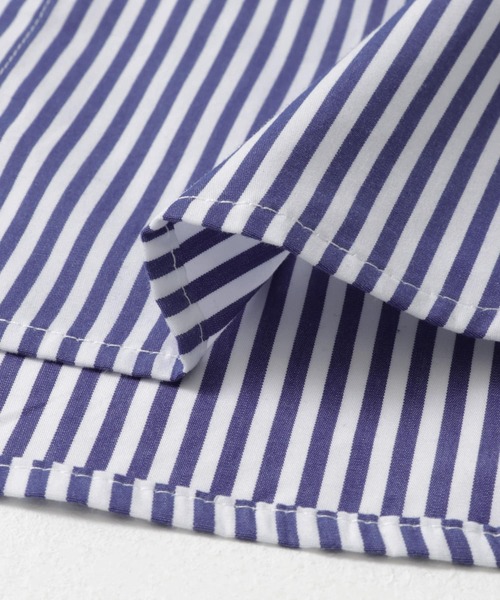 ITEMS URBANRESEARCH（アイテムズ アーバンリサーチ）の「起毛ストライプ レギュラーカラーシャツ（シャツ/ブラウス・メンズ・ブラック/ブルー・MEDIUM/LARGE）」の20枚目の写真