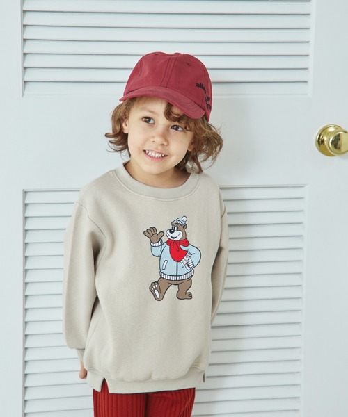 pairmanon（ペアマノン）の「裏起毛 プリント クルーネック シンプル トレーナー（スウェット・キッズ・グレー系その他2/ブルー系その他/グリーン系その他/グレー系その他3/ピンク系その他2/ホワイト系その他/ブラック系その他4/ベージュ系その他/ベージュ系その他2/ベージュ系その他4/ブラック系その他3/グレー系その他/ブラック系その他/ベージュ系その他5/ベージュ系その他3/ブラウン系その他/ブルー系その他2/ブルー系その他3/ピンク系その他/ブラック系その他2・100/130/150/140/90/120/110）」の13枚目の写真