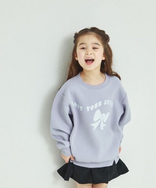 pairmanon（ペアマノン）の「裏起毛 プリント クルーネック シンプル トレーナー（スウェット・キッズ・グレー系その他2/ブルー系その他/グリーン系その他/グレー系その他3/ピンク系その他2/ホワイト系その他/ブラック系その他4/ベージュ系その他/ベージュ系その他2/ベージュ系その他4/ブラック系その他3/グレー系その他/ブラック系その他/ベージュ系その他5/ベージュ系その他3/ブラウン系その他/ブルー系その他2/ブルー系その他3/ピンク系その他/ブラック系その他2・100/130/150/140/90/120/110）」の18枚目の写真