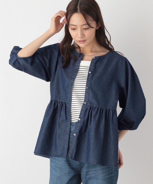 ENFOLD - ENFOLD エンフォルド 24AW FLOWER SHIRT ショート