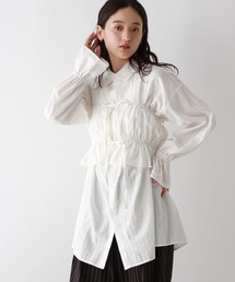 RAGEBLUE | 3WAY/リボンビスチェセットシャツチュニック(シャツ/ブラウス)