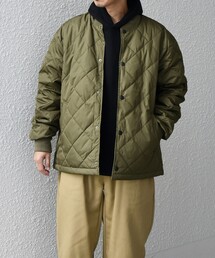 TAION | 【SHIPS any別注】TAION: 〈手洗い可能〉ダイヤキルト スピンドル ダウン ブルゾン◇(ブルゾン)