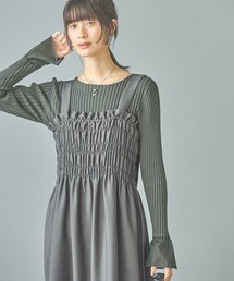 LAKOLE | 12ゲージリブ袖シアープルオーバー / 116719(ニット/セーター)