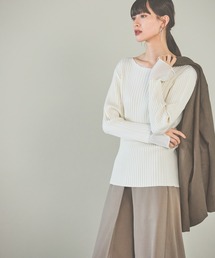 LAKOLE | 12ゲージリブ袖シアープルオーバー / 116719(ニット/セーター)