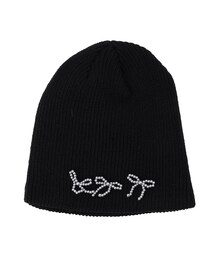 Grandedge（グランドエッジ）の「ビーズリボンニット帽（ニットキャップ/ビーニー）」