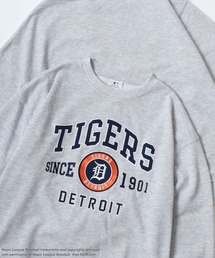 MLB/メジャーリーグベースボール オーバーサイズ 裏毛 フロント バックプリント ロゴ ワンポイント刺繍 スウェット トレーナー/レディース メンズ