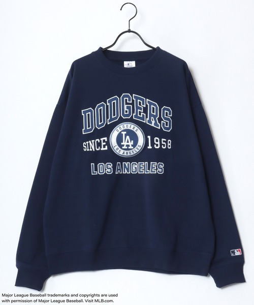 MLB(メジャーリーグベースボール)の「MLB/メジャーリーグベースボール オーバーサイズ 裏毛 フロント バックプリント ロゴ ワンポイント刺繍 スウェット トレーナー/レディース メンズ(スウェット・メンズ・ホワイト/ブルー系その他/ネイビー/アッシュグレー/ブラック系その他/ブラック/グレー系その他/ブルー系その他2・M/L/LL)」の18枚目の写真