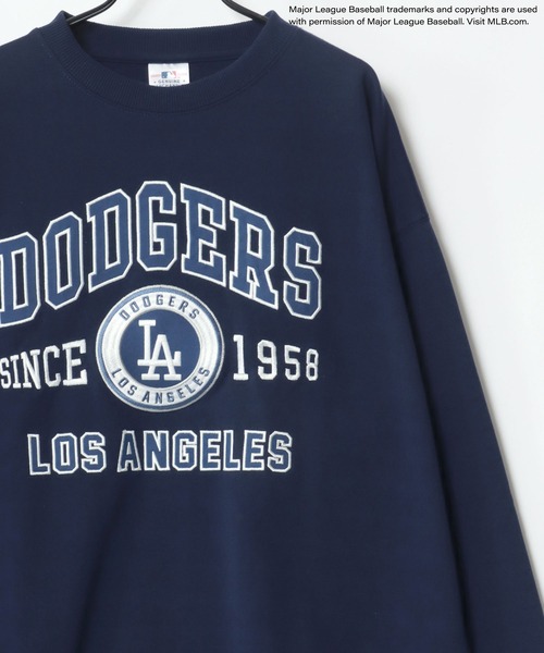 MLB(メジャーリーグベースボール)の「MLB/メジャーリーグベースボール オーバーサイズ 裏毛 フロント バックプリント ロゴ ワンポイント刺繍 スウェット トレーナー/レディース メンズ(スウェット・メンズ・ホワイト/ブルー系その他/ネイビー/アッシュグレー/ブラック系その他/ブラック/グレー系その他/ブルー系その他2・M/L/LL)」の17枚目の写真