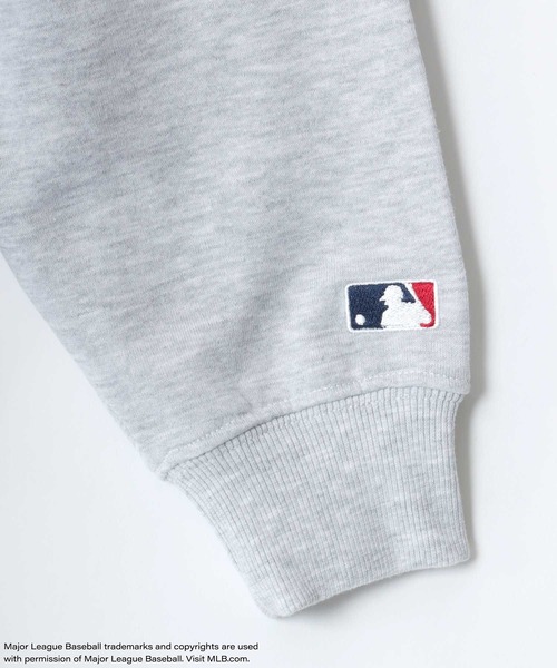 MLB(メジャーリーグベースボール)の「MLB/メジャーリーグベースボール オーバーサイズ 裏毛 フロント バックプリント ロゴ ワンポイント刺繍 スウェット トレーナー/レディース メンズ(スウェット・メンズ・ホワイト/ブルー系その他/ネイビー/アッシュグレー/ブラック系その他/ブラック/グレー系その他/ブルー系その他2・M/L/LL)」の14枚目の写真