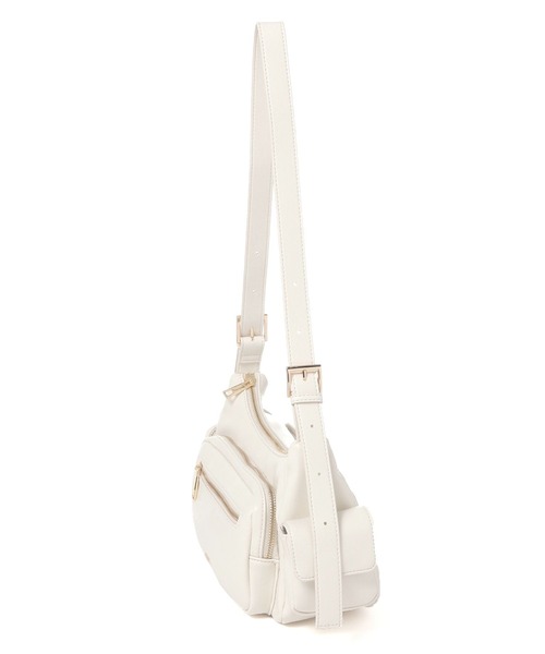 BAYFLOW（ベイフロー）の「[斜めがけもできる]ポケット2WAYバッグ（ハンドバッグ・レディース・ブラック/オフホワイト・FREE）」の13枚目の写真