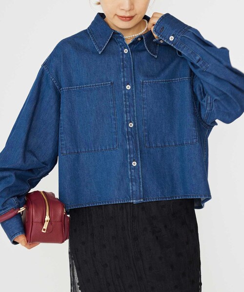 IENA イエナ SIMPLICITE ゆったりデニムシャツ 爆買い，お買い得