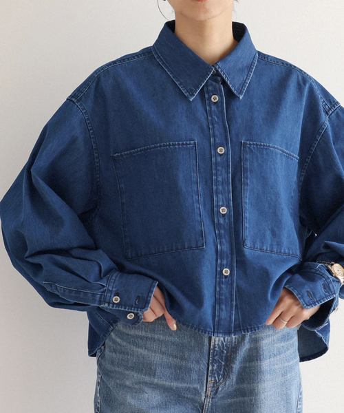 デニム ショートシャツ（シャツ/ブラウス）｜IENA（イエナ）の