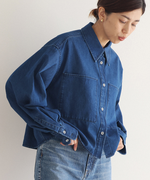 デニム ショートシャツ（シャツ/ブラウス）｜IENA（イエナ）の