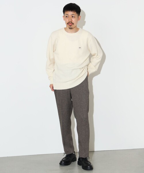 コーヒー刺繍 クルーネック ニット（ニット/セーター）｜BEAMS HEART（ビームスハート）