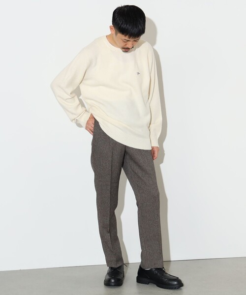 コーヒー刺繍 クルーネック ニット（ニット/セーター）｜BEAMS HEART（ビームスハート）