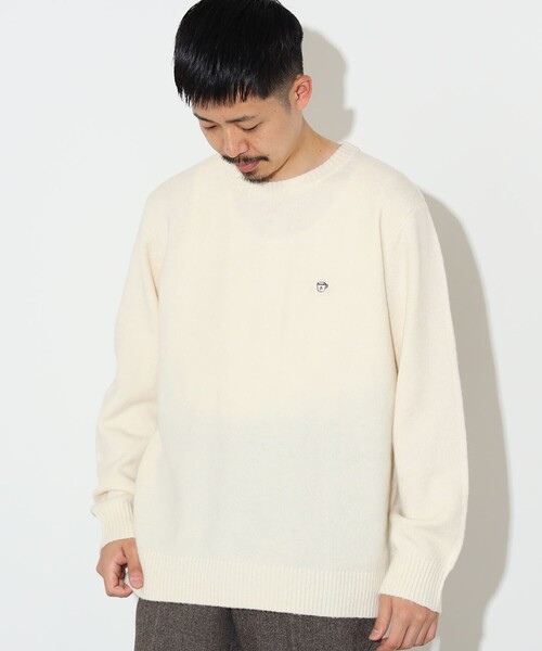 コーヒー刺繍 クルーネック ニット（ニット/セーター）｜BEAMS HEART（ビームスハート）